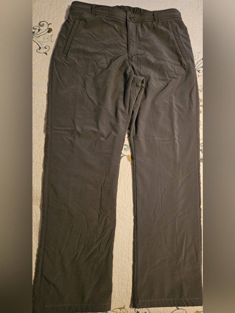 Sierra Designs Gray Fleece Lined Hiking Pants Softshell Waterproof XL 36x30